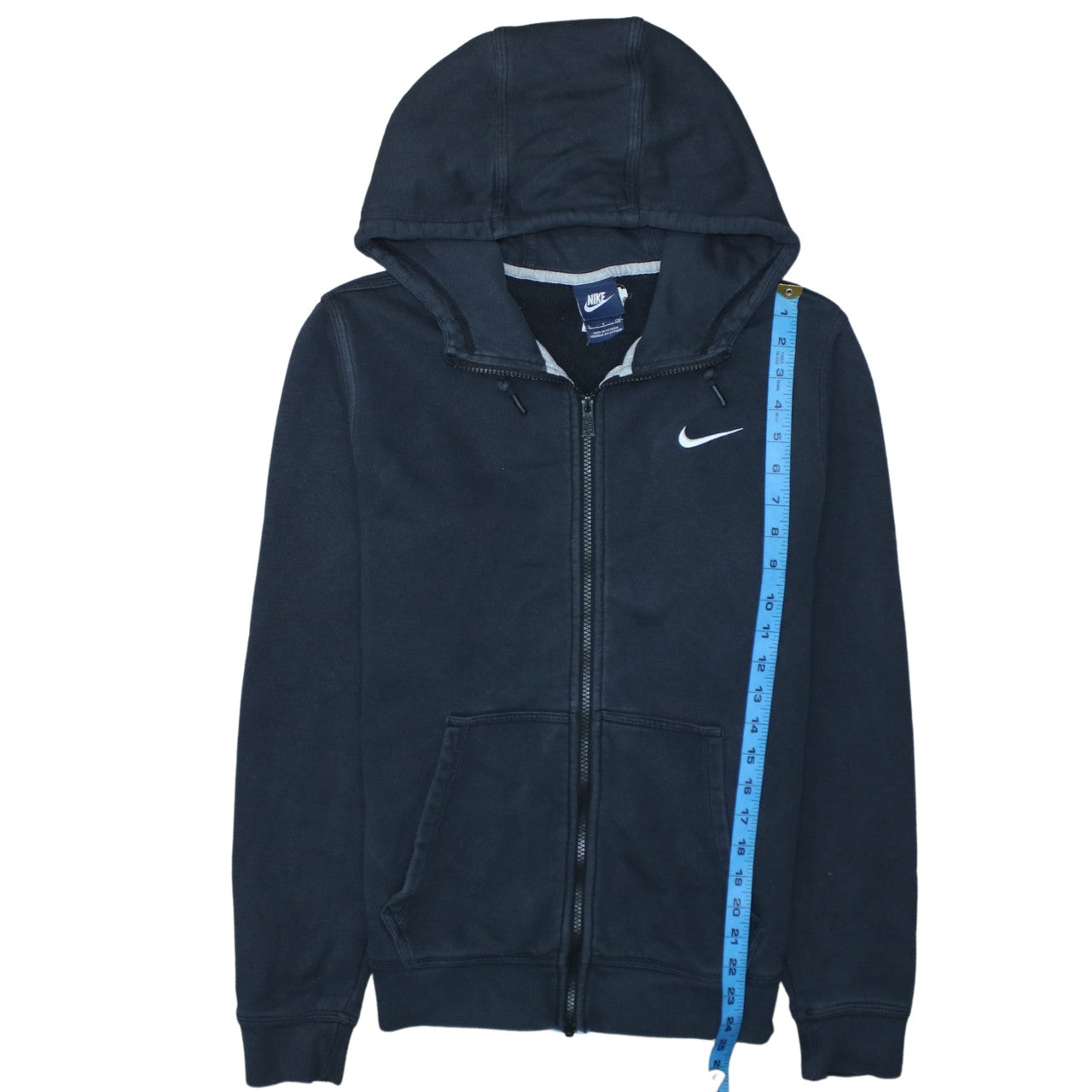 Nike Men's Black Full Zip Fleece Hoodie Size S Regular Fit
