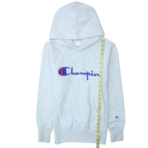 Champion Men’s Grey Small Reverse Weave Pullover Hoodie