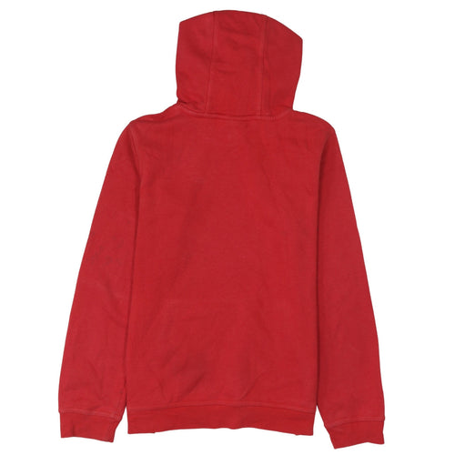 Nike Womens Red Pullover Hoodie XL Cotton Fleece Casual Sweatshirt