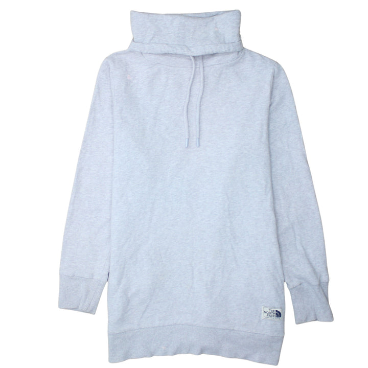 The North Face Women’s Light Grey Pullover Hoodie Size L Cotton Blend