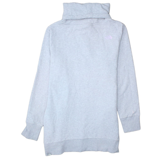 The North Face Women’s Light Grey Pullover Hoodie Size L Cotton Blend