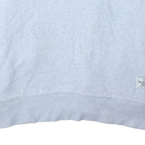 The North Face Women’s Light Grey Pullover Hoodie Size L Cotton Blend