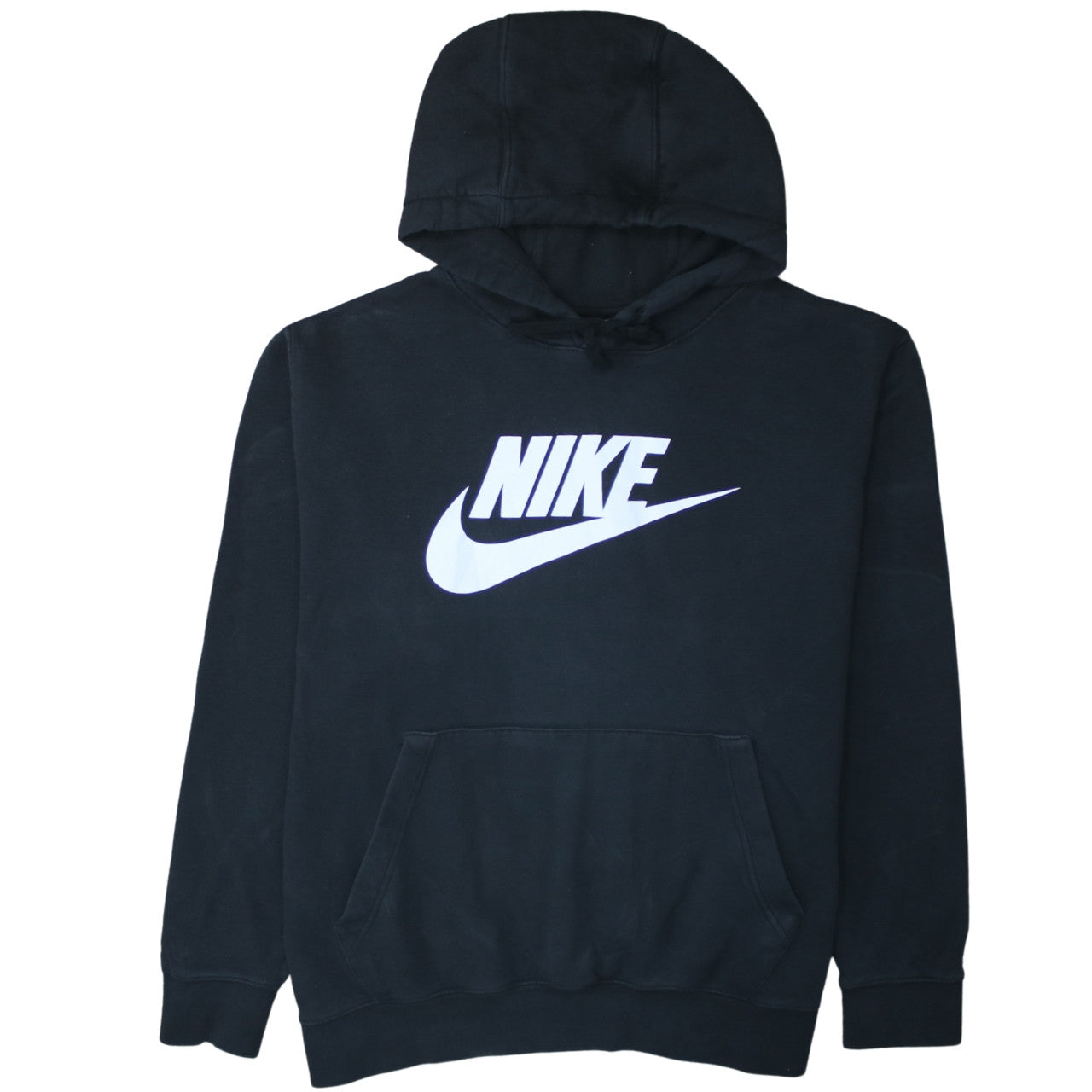 Nike Women's Black XL Pullover Hoodie with Logo Print