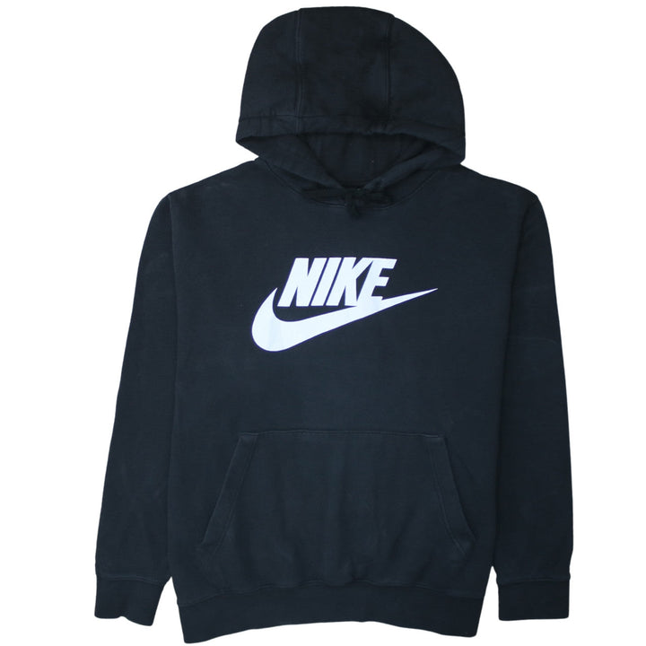 Nike Women's Black XL Pullover Hoodie with Logo Print