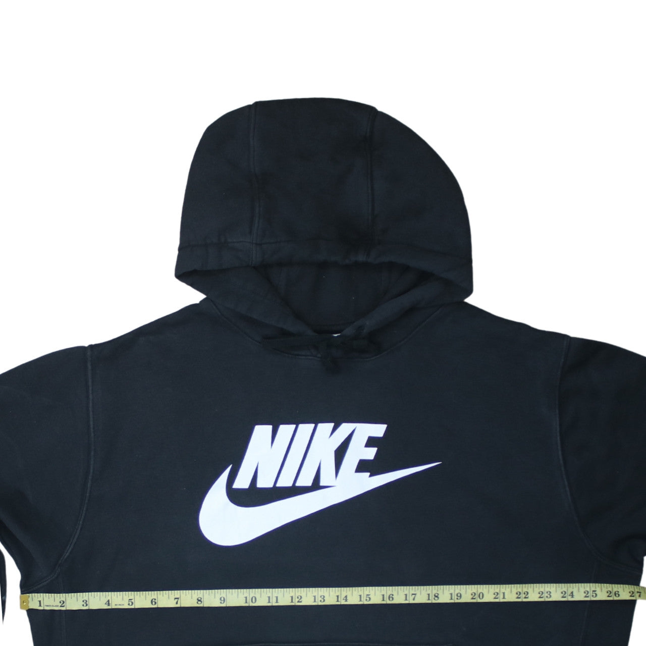 Nike Women's Black XL Pullover Hoodie with Logo Print