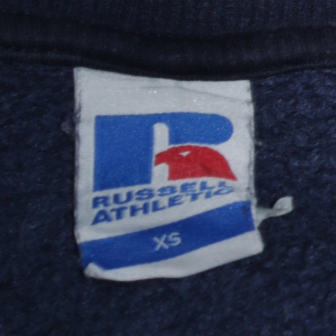 Russell Athletic Men's Blue XS Crew Neck Graphic Sweatshirt
