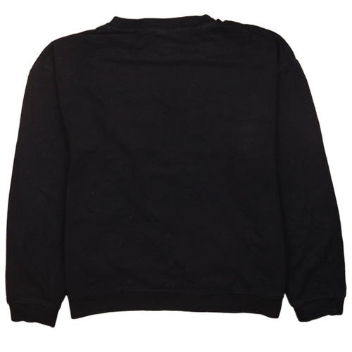 Ellesse Women Black Crew Neck Pullover Sweatshirt UK 14