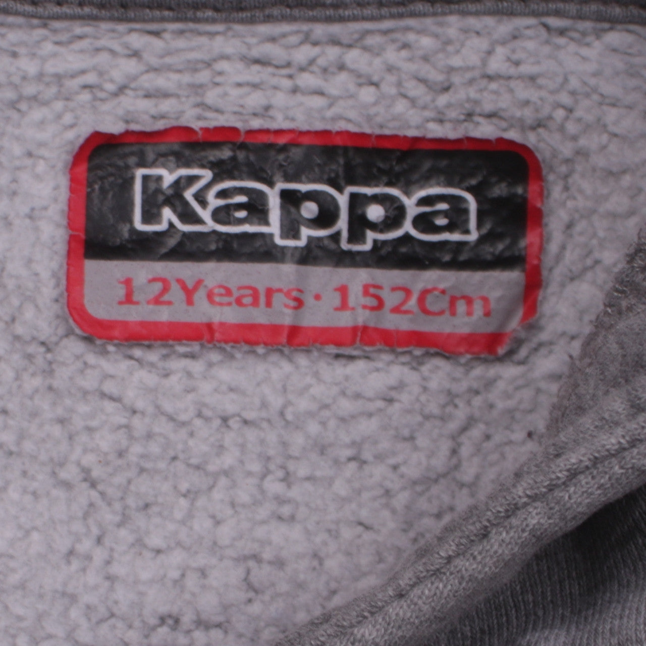 Kappa Boys Grey & Navy Pullover Hoodie 12 Years Football Club Design