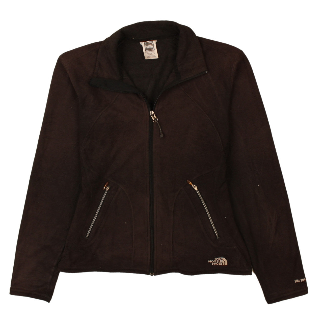 The North Face Women's Brown Full Zip Fleece Jacket Size S