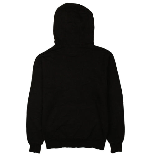 Ellesse Womens Black Pullover Hoodie UK 14 Logo Print Hooded Sweatshirt
