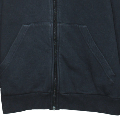 Adidas Boys Black Full Zip Hoodie 14-15 Years Hooded Sweatshirt