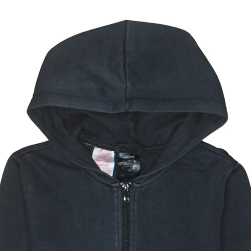 Adidas Boys Black Full Zip Hoodie 14-15 Years Hooded Sweatshirt