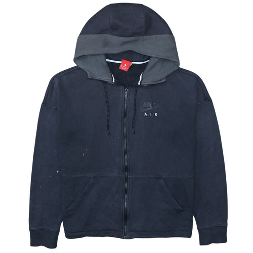 Nike Air Mens Black Full Zip Hoodie M Fleece Sportswear