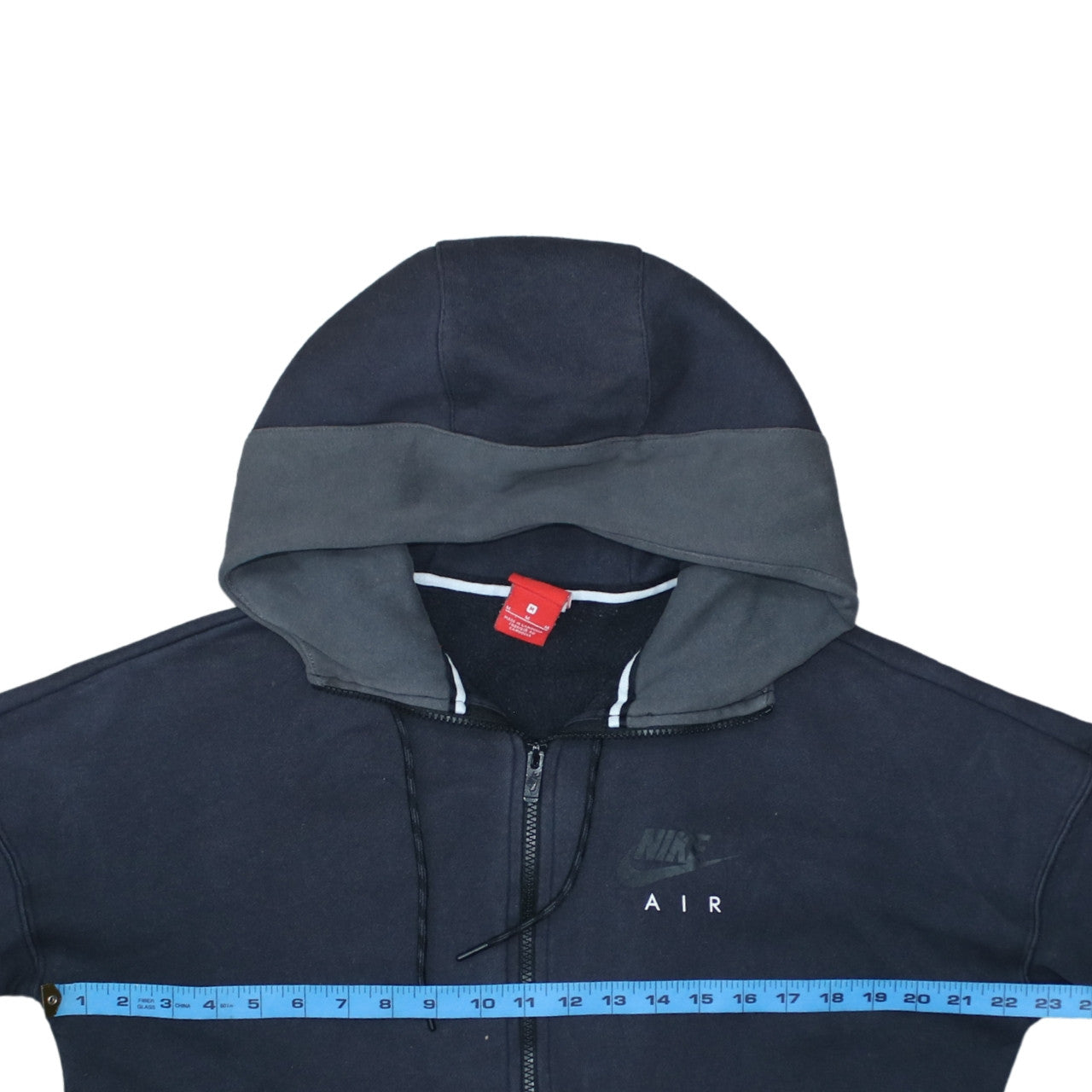 Nike Air Mens Black Full Zip Hoodie M Fleece Sportswear