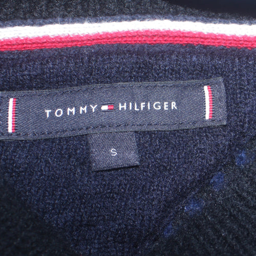 Tommy Hilfiger Men's Blue Wool Fair Isle Jumper Size S