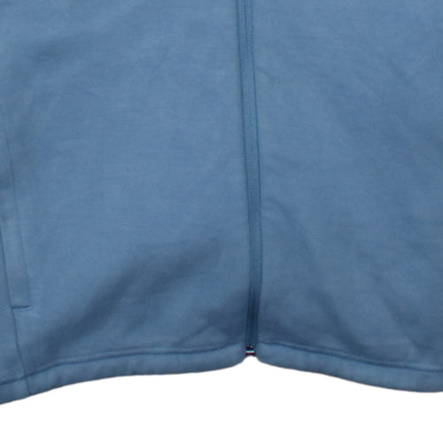 Puma Men Blue Full Zip Hoodie L Sportswear Training Sweatshirt