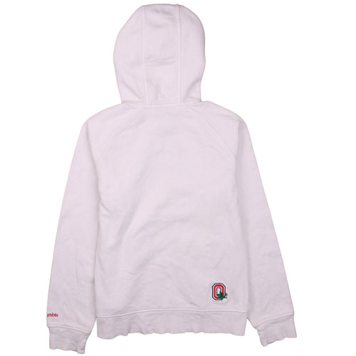 Columbia Women's White Full Zip Hoodie Size M Ohio State Logo