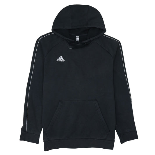 Adidas Men’s Black Pullover Hoodie Size L Sports Fleece Sweatshirt