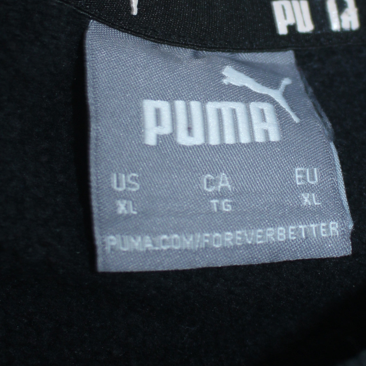 Puma Men's Black XL Crew Neck Pullover Sweatshirt