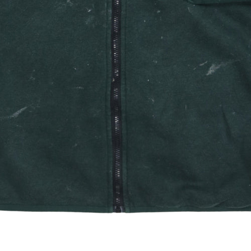 Adidas Men’s Green Full Zip Fleece Sweatshirt XL Regular Fit