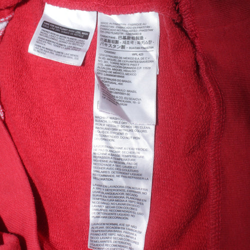 Levi's Women's Red Logo Crew Neck Pullover Sweatshirt Size S