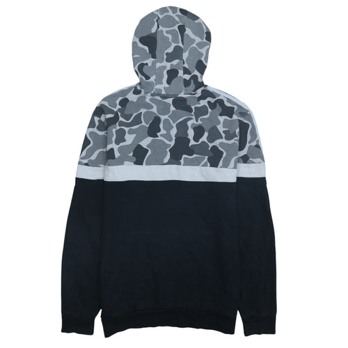 Adidas Boys Grey Camouflage Pullover Hoodie XL 15-16 Years Cotton Blend