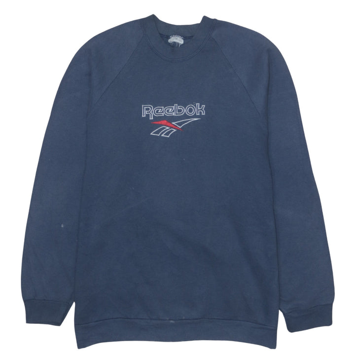 Reebok Women’s Blue Crew Neck Pullover Sweatshirt Size L