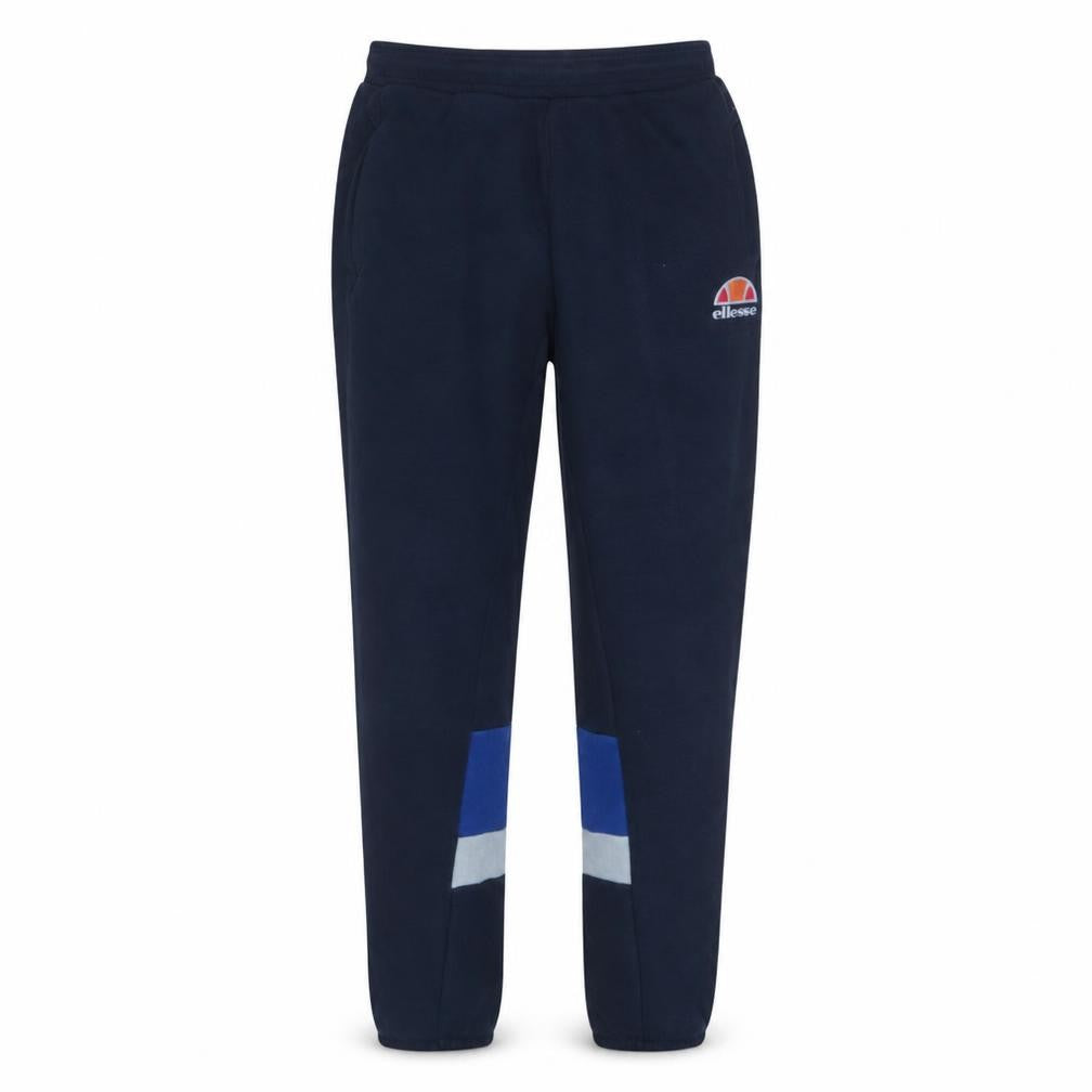 Front view of Ellesse men’s blue xs jogger sweatpants colourblock activewear