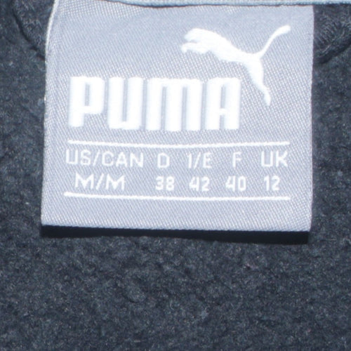Puma Women's Black Size 12 Full Zip Hoodie Sweatshirt