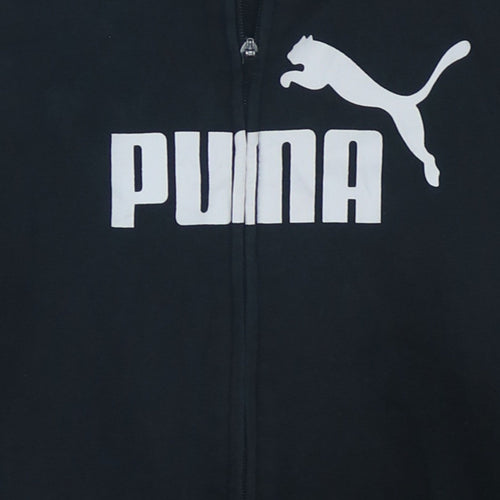 Puma Women's Black Size 12 Full Zip Hoodie Sweatshirt
