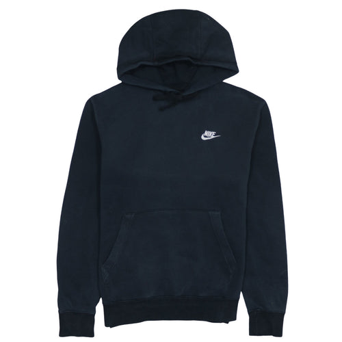 Nike Men's Black Pullover Hoodie Size M Fleece Logo Sportswear