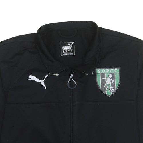 Puma Men's Black Full Zip Football Track Sweatshirt S