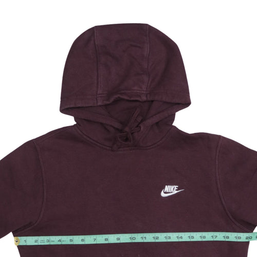 Nike Men's Purple Small Pullover Hoodie with Logo