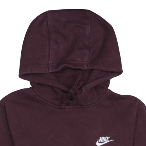 Nike Men's Purple Small Pullover Hoodie with Logo
