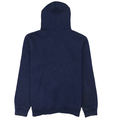 Puma Men's Blue Pullover Hoodie Small Logo Fleece Sweatshirt