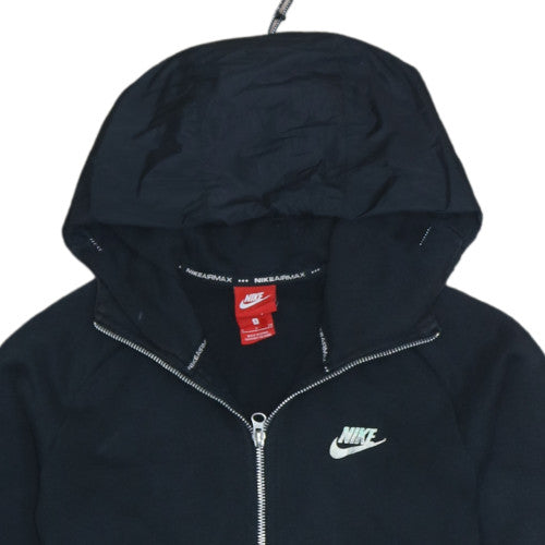 Nike Mens Black Full Zip Hooded Fleece Hoodie Size S