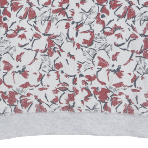 Tommy Hilfiger Men's Grey Floral Crew Neck Sweatshirt Size L