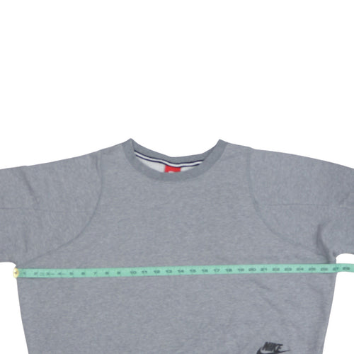 Nike Womens Grey Crew Neck Pullover Sweatshirt Size L