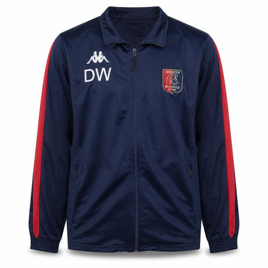 Kappa Men's Blue Full Zip Football Training Top Size L
