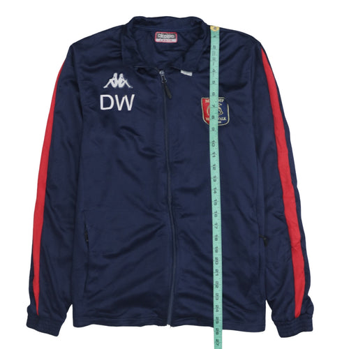 Kappa Men's Blue Full Zip Football Training Top Size L