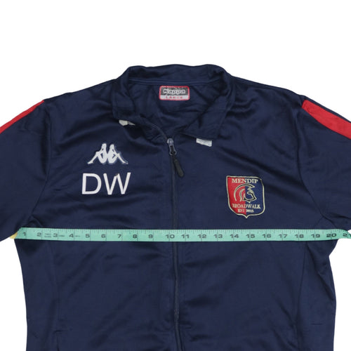 Kappa Men's Blue Full Zip Football Training Top Size L