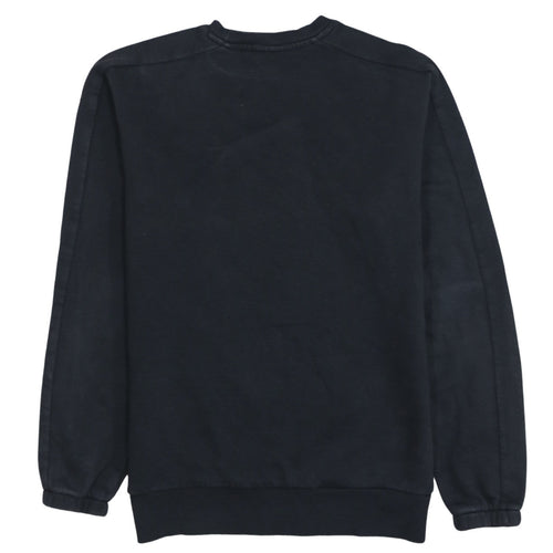 Reebok Men’s Black Graphic Logo Pullover Sweatshirt Size L