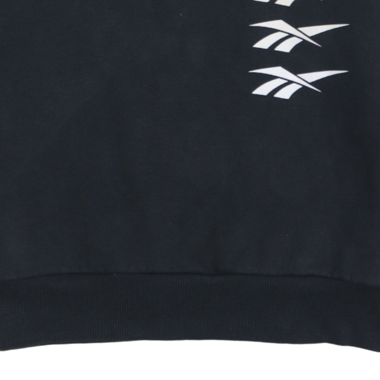 Reebok Men’s Black Graphic Logo Pullover Sweatshirt Size L