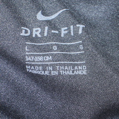 Nike Boys Black Dri-FIT Full Zip Hoodie Jacket L (147-158cm) Polyester