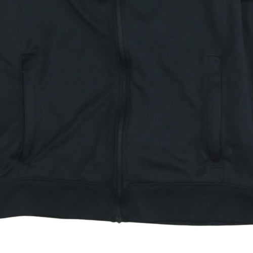 Nike Boys Black Dri-FIT Full Zip Hoodie Jacket L (147-158cm) Polyester