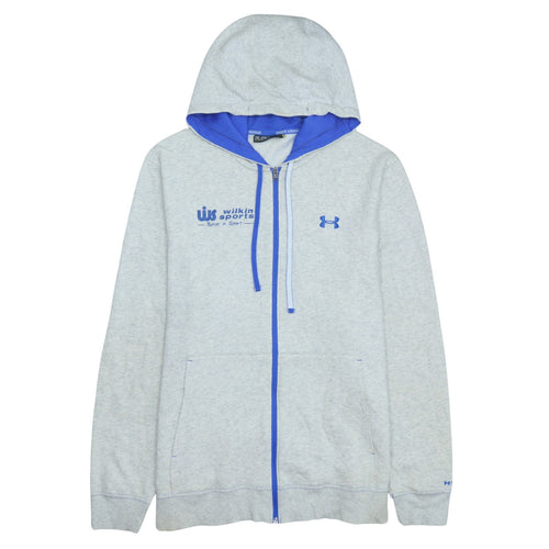 Under Armour Men's Grey Full Zip Hoodie 2XL Regular Fit Sportswear