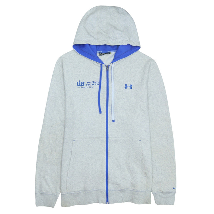 Under Armour Men's Grey Full Zip Hoodie 2XL Regular Fit Sportswear
