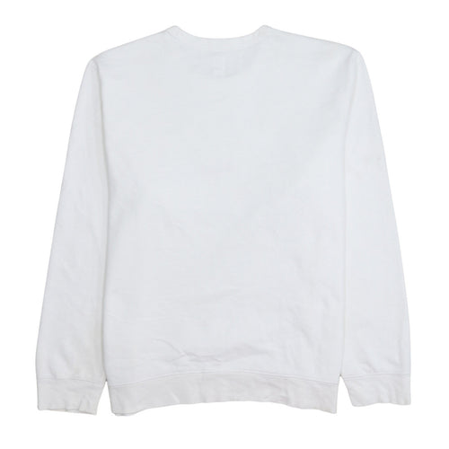 GAP Men’s White XL Logo Crew Neck Pullover Sweatshirt