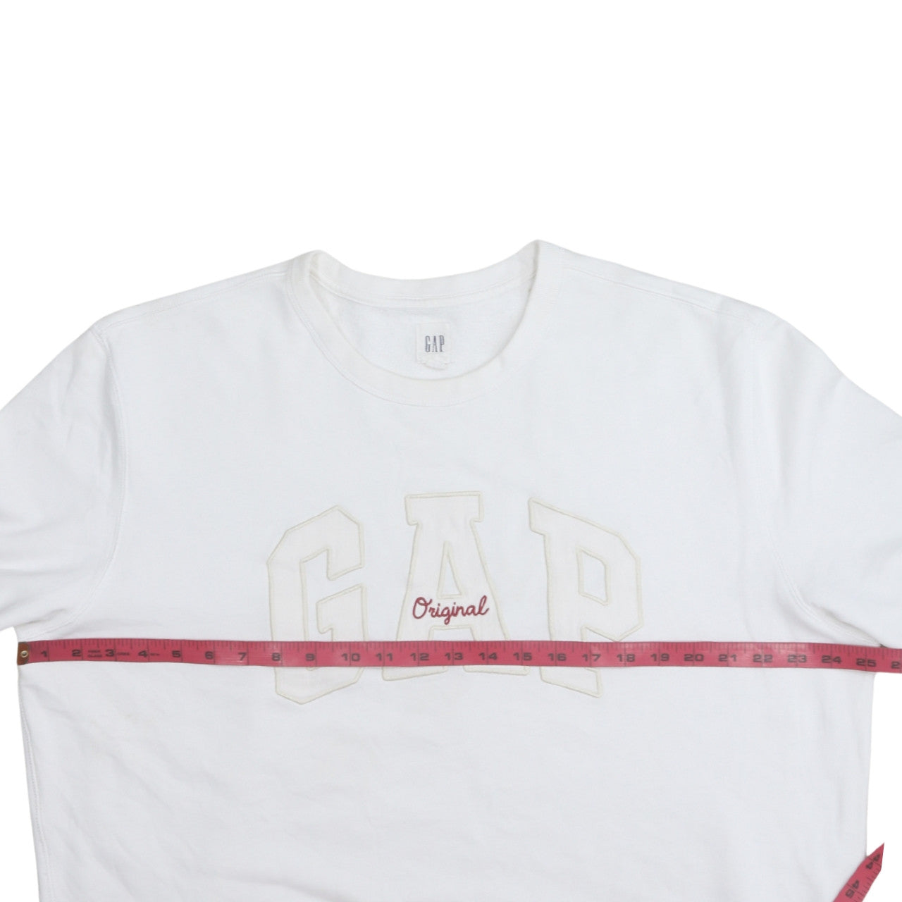 GAP Men’s White XL Logo Crew Neck Pullover Sweatshirt