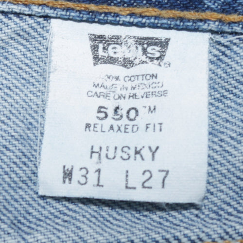 Levi's 550 Men's Blue Relaxed Fit Straight Denim Jeans W31 L27